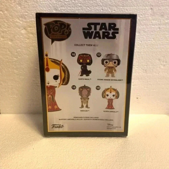 NEW Funko POP Pin Star Wars Queen Amidala #19 Enamel Pin - Picture 3 of 3